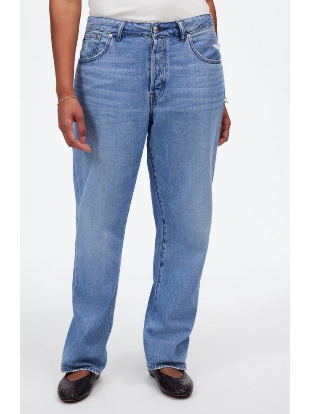 Madewell The Tall Curvy Dean Easy Straight Jeans Size 28T NWT NU385